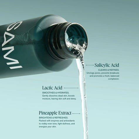 SAMI Skincare products
