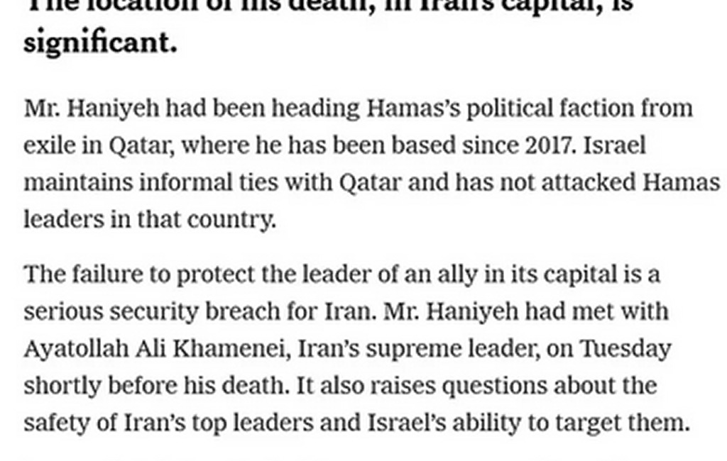Reply to West Asia Unity