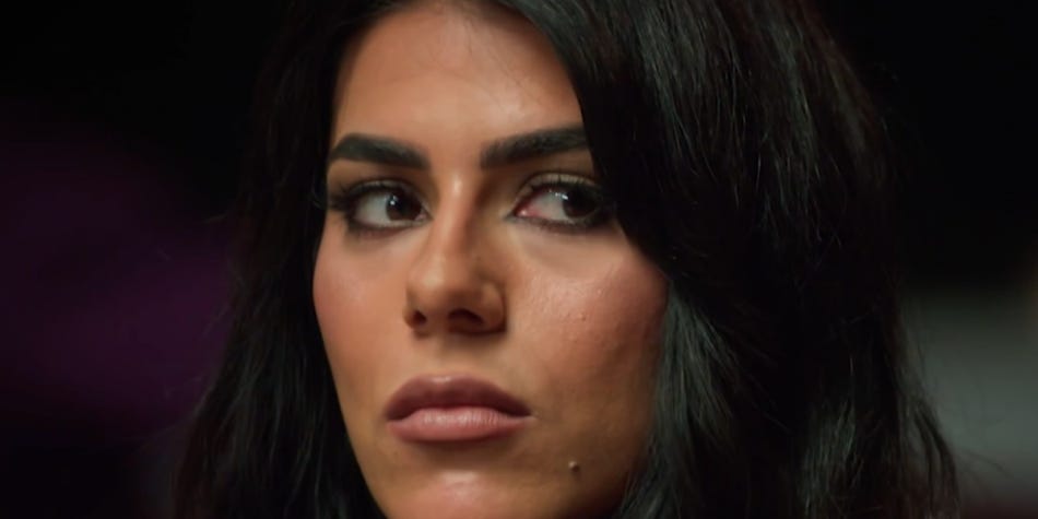 Carina looks at Paul during MAFS 2025. 