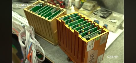 Photographic evidence of internal components from the upgraded Shahed-136 ‘2.0’ drone, showing enhanced GNSS modules, hardened navigation chips, and Russian-modified circuitry used for increased resilience against jamming and precision targeting.
