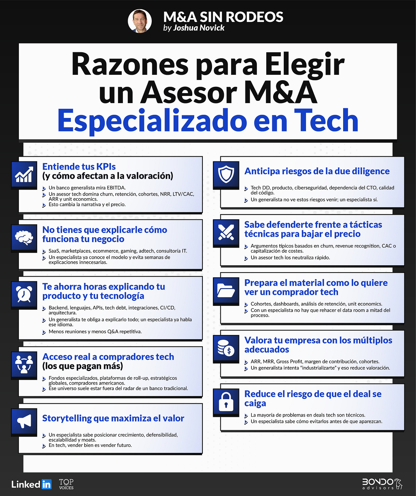 Razones para elegir un asesor de M&A especializado en tecnología