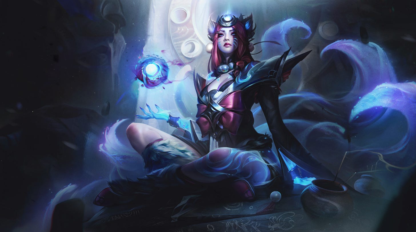 Snow Moon Ahri 4K