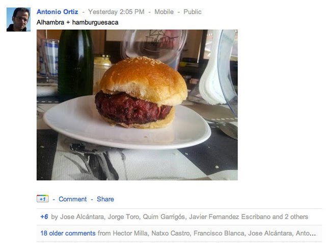 entrada en Google Plus