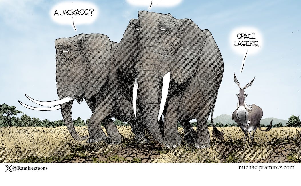 Michael Ramirez: A Jackass? 04-19-24