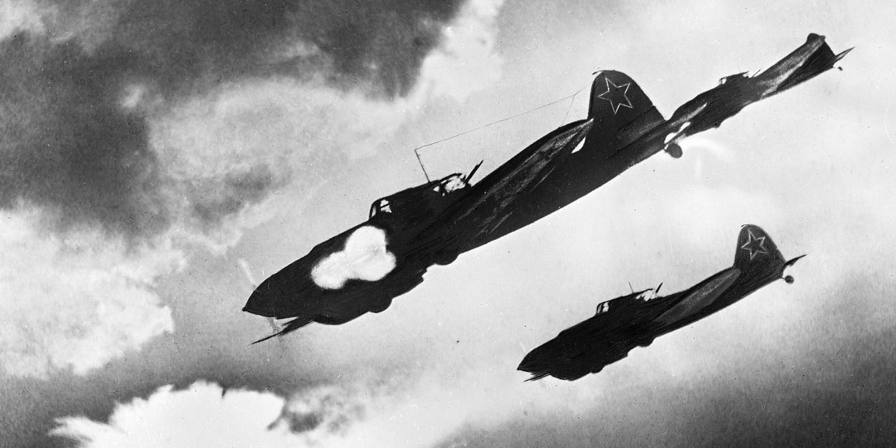 The Il-2 Sturmovik Wrecked Nazi Tanks