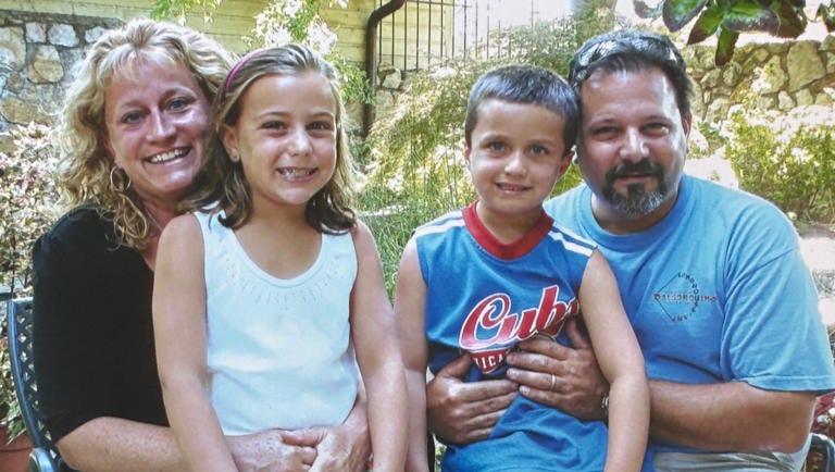 Lake Bluff Police Officer Jeff Jacoby, 55, (right) died Tuesday in Wisconsin in an off-duty incident and leaves behind his two children and a wife. | Provided Photo Lake Bluff Police Officer Jeff Jacoby, 55, (right) died Tuesday in Wisconsin in an off-duty incident and leaves behind his two children and a wife. | Provided Photo