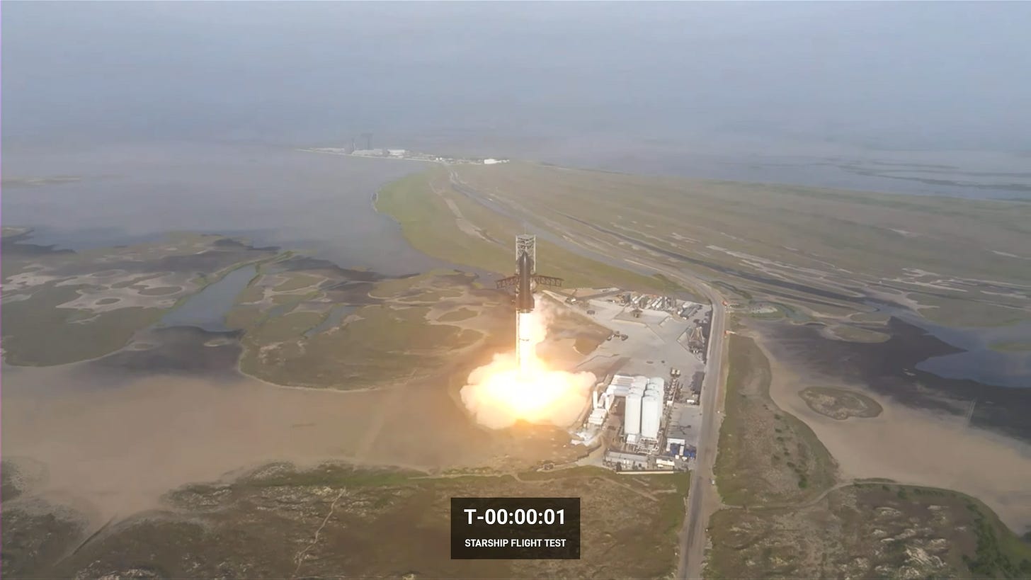 Starship First Integrated Flight Test