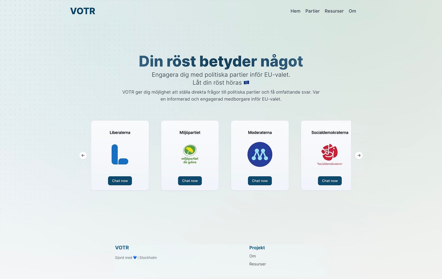 How AI can help with choosing your political party? Introducing VOTR How AI can help with choosing your political party? Introducing VOTR