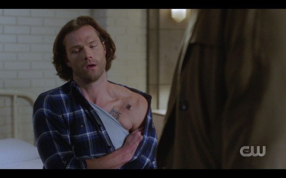 Sam Winchester God wound killing him SPN Last Call Sam Winchester God wound killing him SPN Last Call