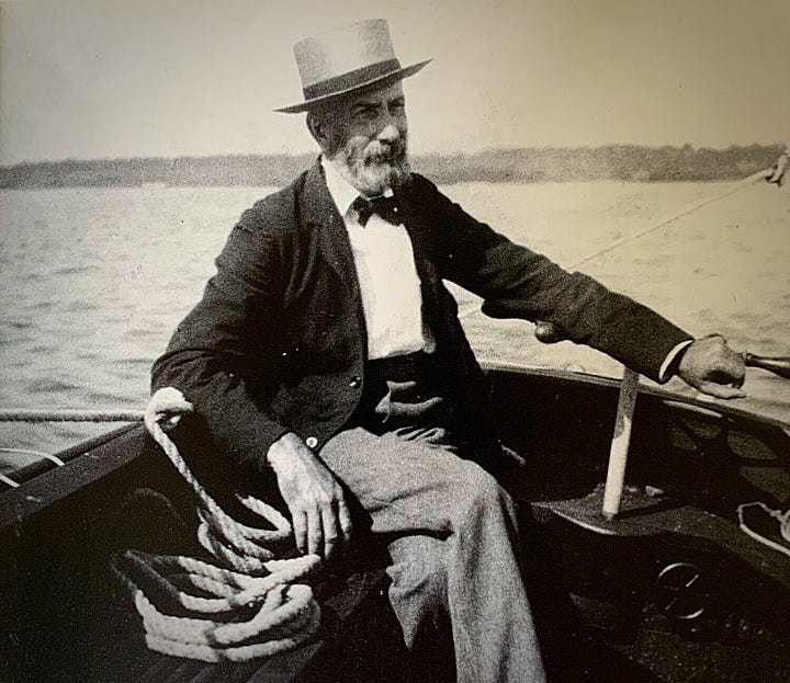 boaters fishers and postcards and fish and sailfish and white men in bowties killing fish