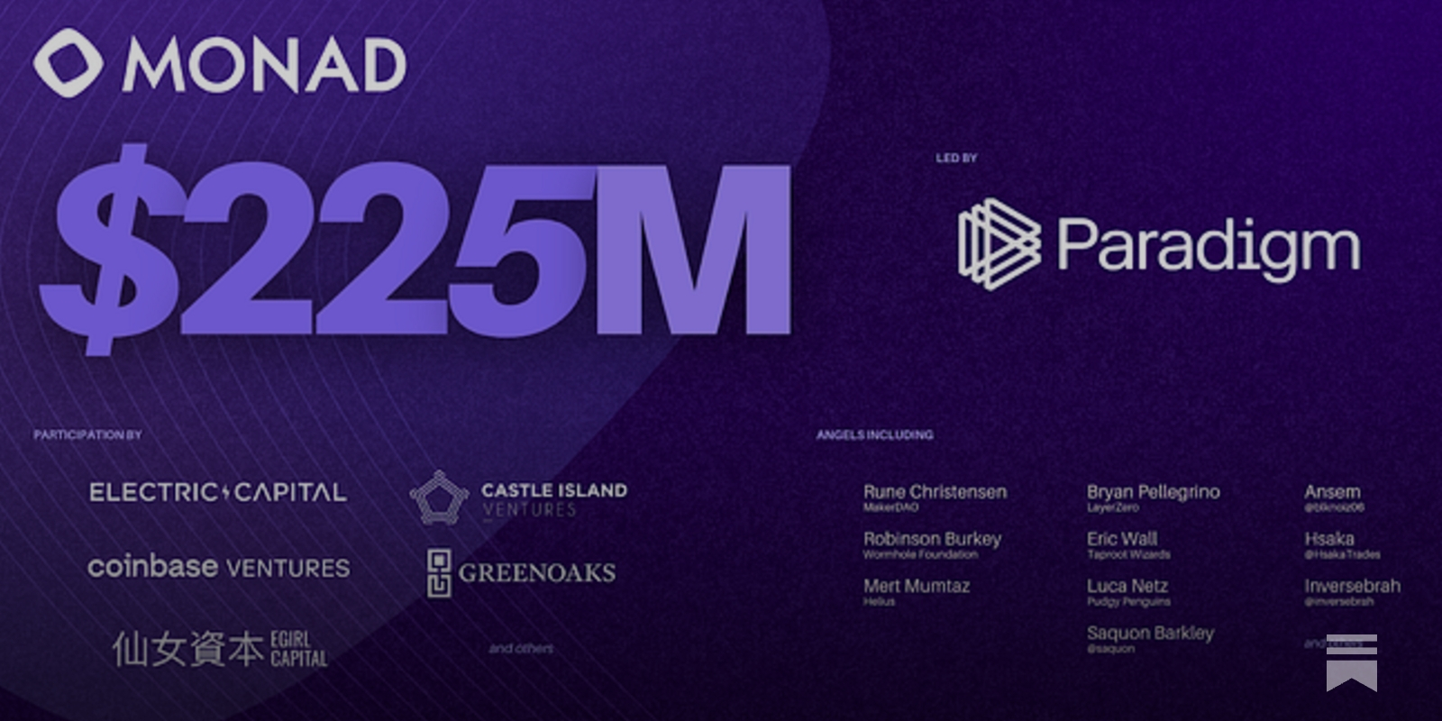 Monad Labs Raises $225M in Funding - by Keone - Monad