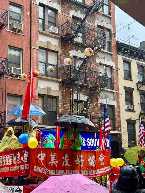 chinese new year parade, chinatown, nyc