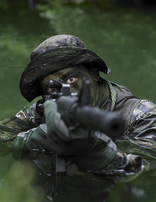 Special Operations Forces Soldier Poster by Tom Weber Special Operations Forces Soldier Poster by Tom Weber