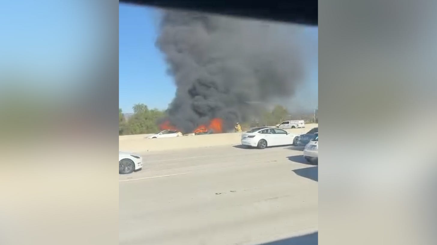 EXCLUSIVE: Fiery Crash Closes All Northbound Lanes of I-15 in Escondido