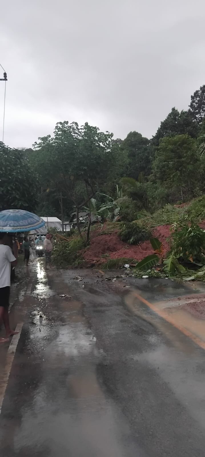 Floods and landslides hit Bali: blocked roads, submerged rice fields, and homes surrounded by rising water..