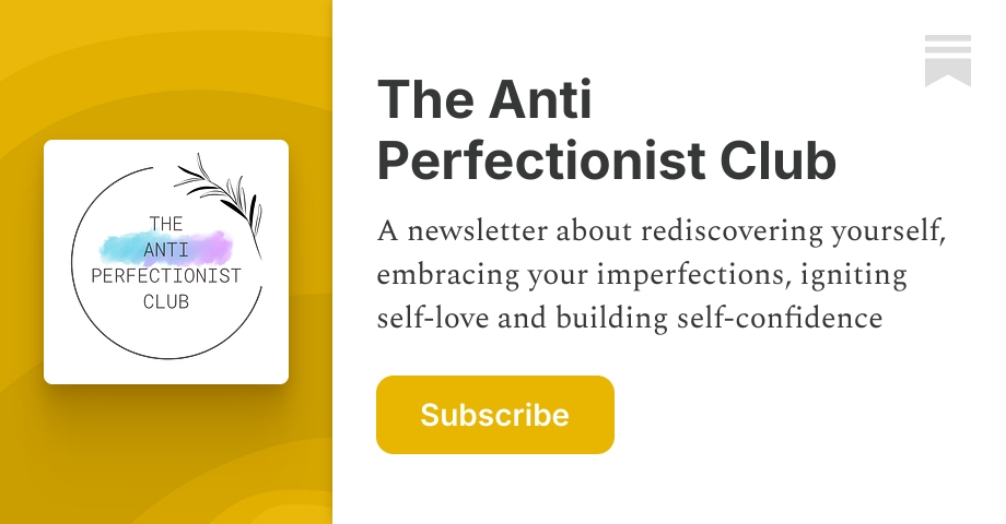 The Anti Perfectionist Club | Suzanne | Substack