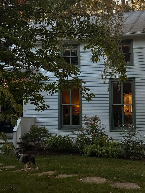 Old farmhouse hudson valley painted windows farrow & ball green smoke