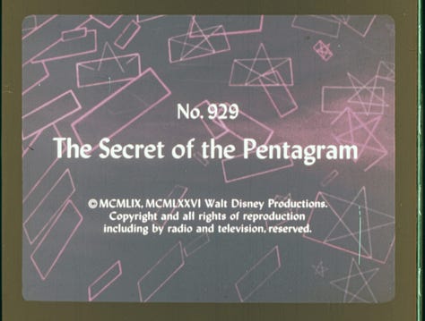 A series of opening titles for filmstrips by The Walt Disney Educational Media Company. "advice on Lice and Life Part 1." "Tigger Learns Not to Cheat." "Our Body Systems: An Overview." "Pooh Catches Spring Fever." You--and Your Ears." "No. 929: The Secret of the Pentagram." "Great Women of the 20th Century." "The Story of Menstruation."