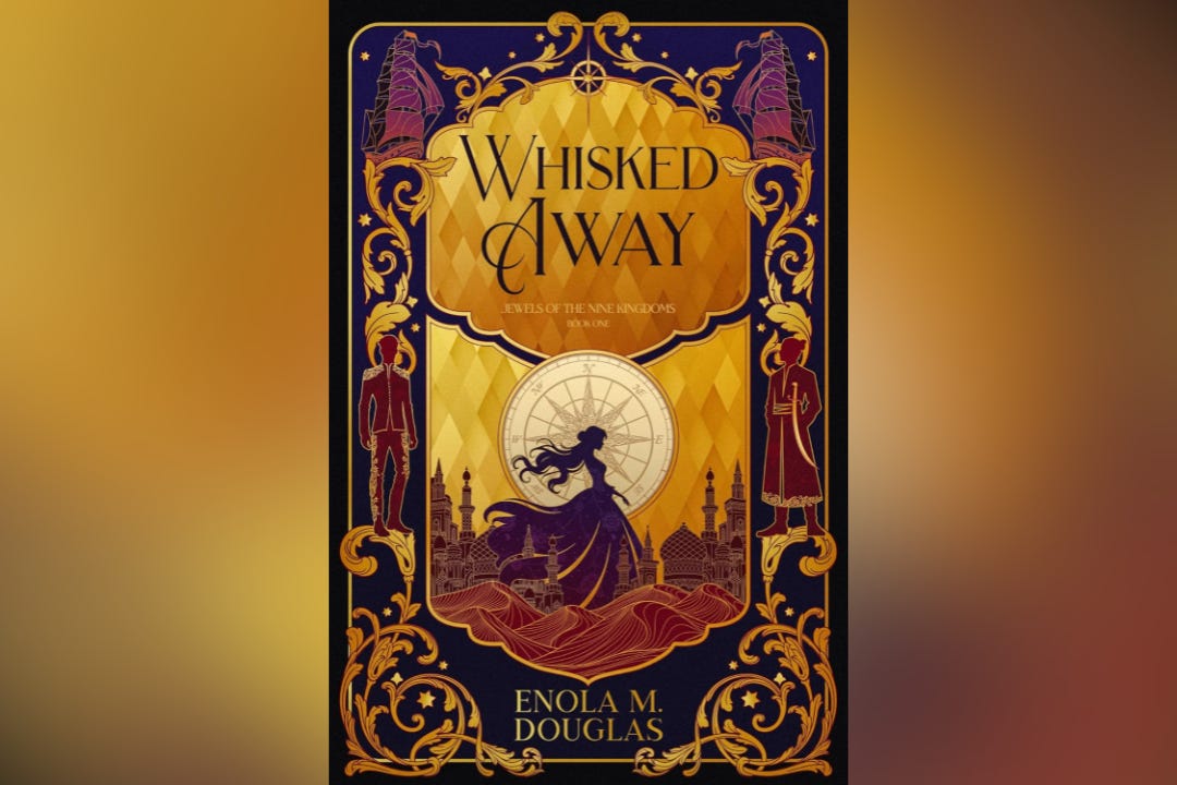 Book cover for Whisked Away by Enola M. Douglas