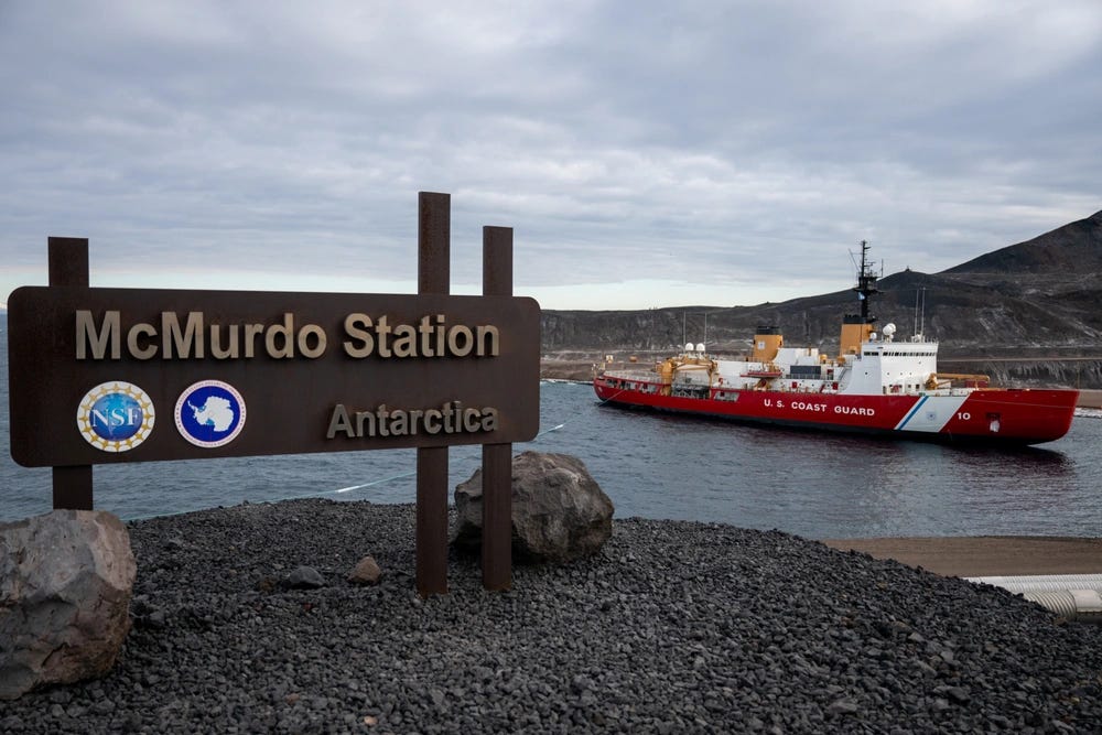 USCGC Polar Star (WAGB 10) visits NSF McMurdo Station during Operation Deep Freeze