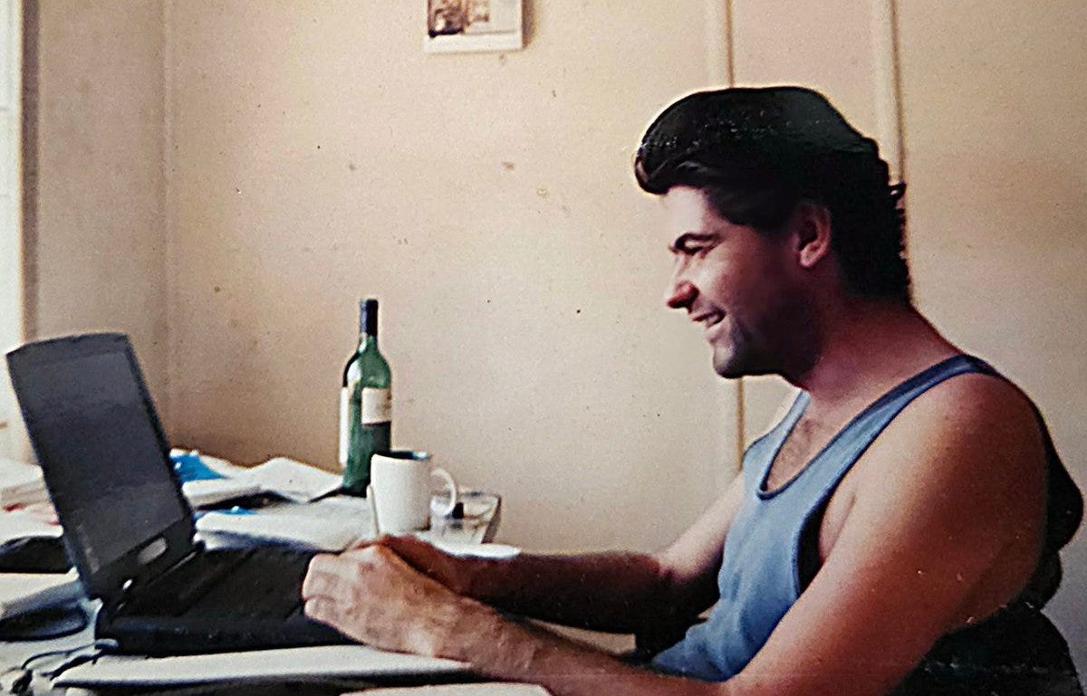 John Martinkus hard at work