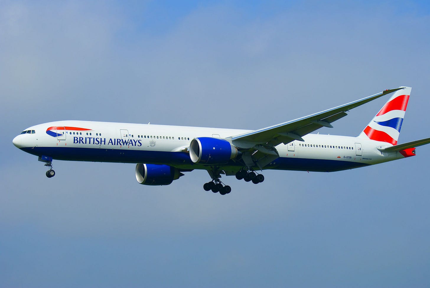 British Airways 777 departing