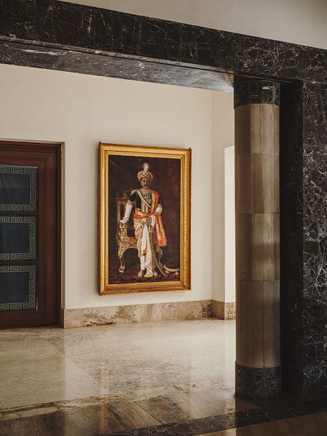 Image gallery of The New Palace photographed by Salva López for Kinfolk, showing atmospheric interiors, architectural details, soft natural light, and a quiet hospitality setting with a strong sense of place.