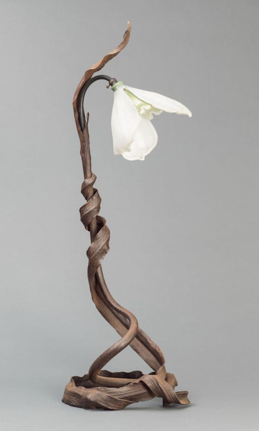 Emile Gallé - Lampe Perce-neige