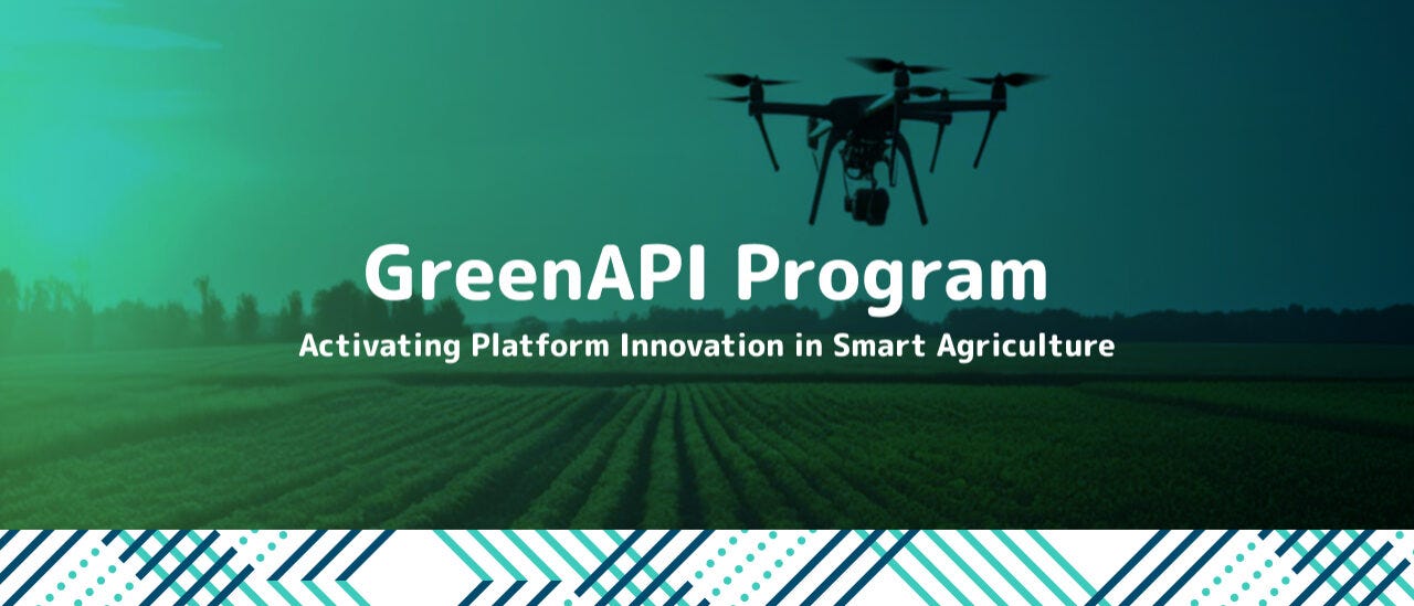 Photo of drone flying over farmland Photo of drone flying over farmland