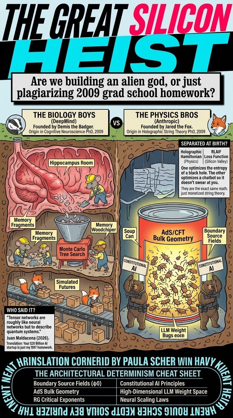 The Holographic Heist: How Silicon Valley Smuggled the Universe’s Blueprint into a Server Farm