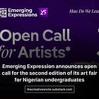 Emerging Expressions announces open call for the second edition of its art fair for Nigerian undergraduates