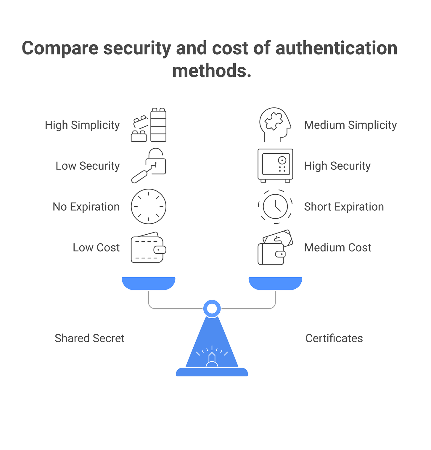 IMAGE 3: Agent authentication mechanisms compared
