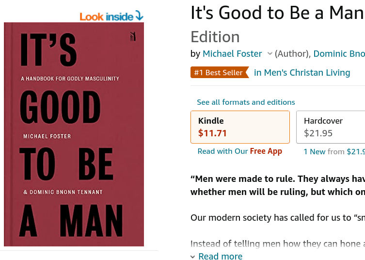 It’s Good To Be A Man is a bestseller on Kindle It’s Good To Be A Man is a bestseller on Kindle