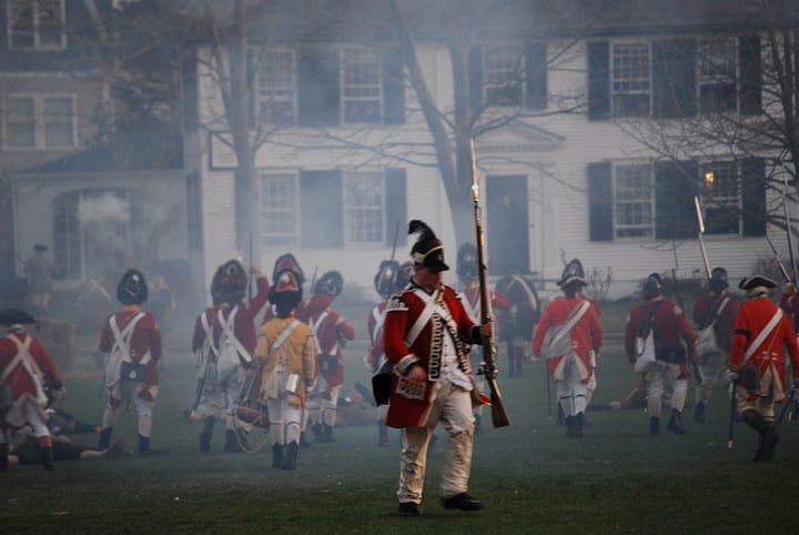 Re-enactment of the Battle of Lexington