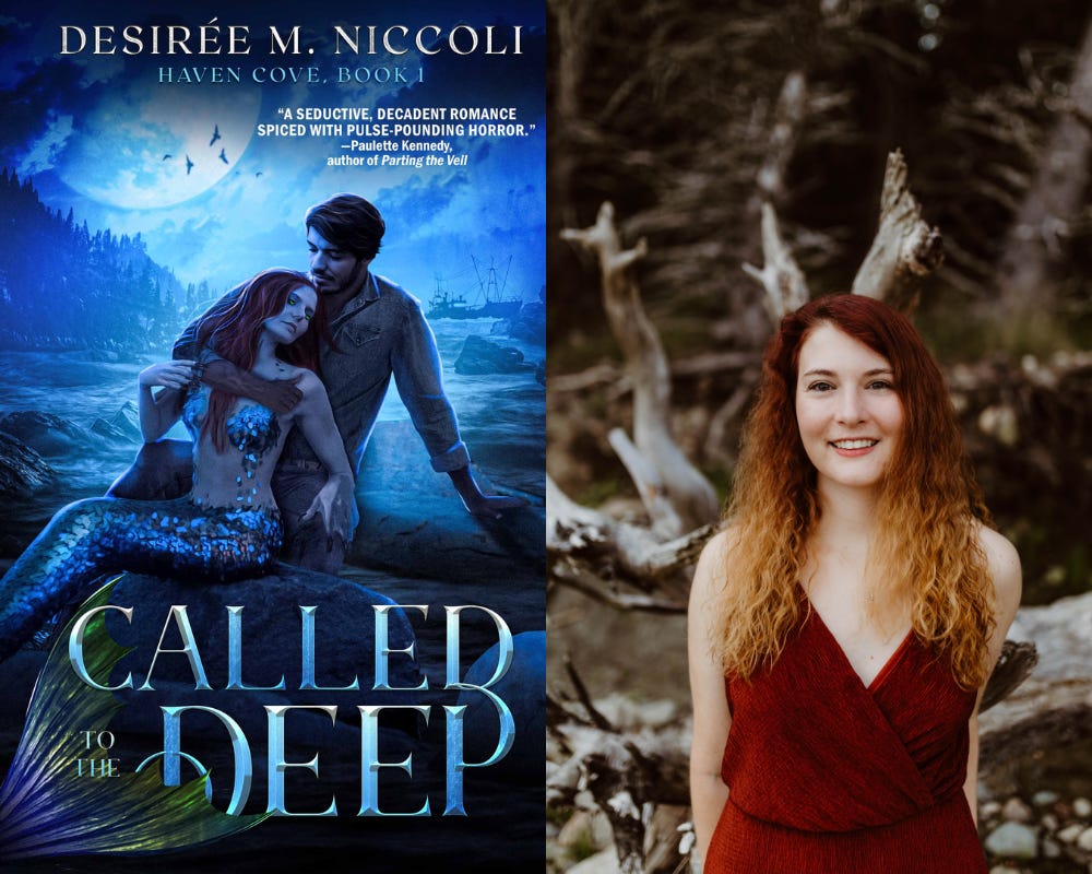 Called to the Deep book cover and Desirée Niccoli author photo