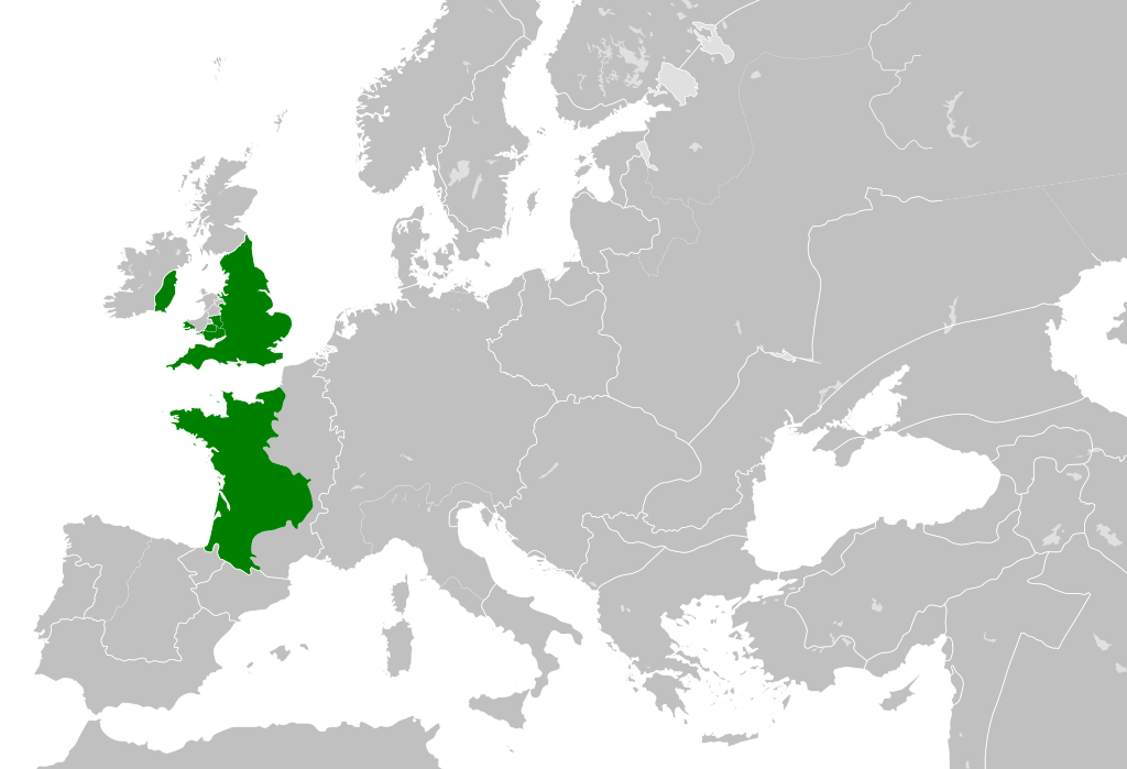 The Angevin Empire in 1190