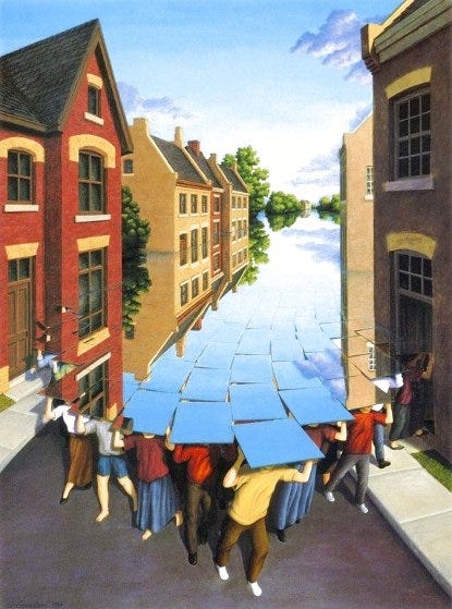 Here Comes the Flood Limited Edition Giclee by Rob Gonsalves - For Sale on Art Brokerage Here Comes the Flood Limited Edition Giclee by Rob Gonsalves - For Sale on Art Brokerage