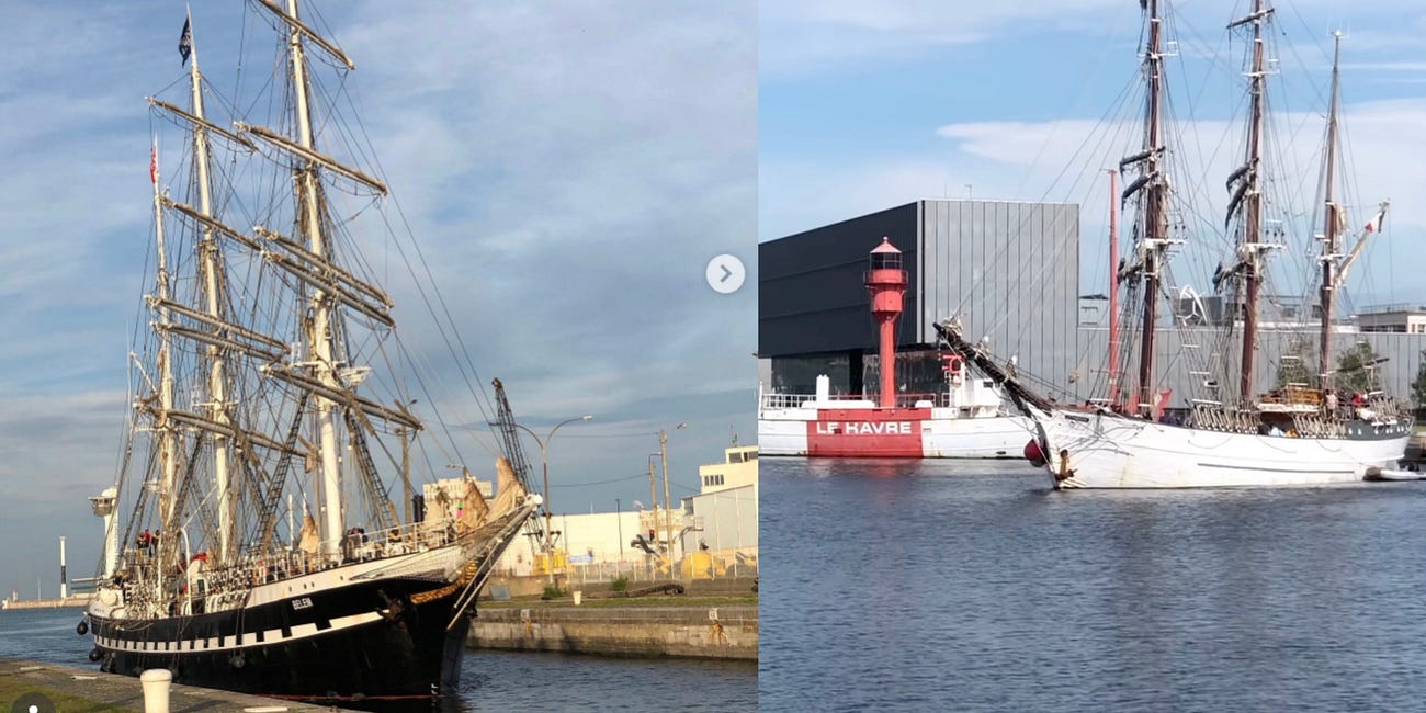 La Compil’ : Les 3 mâts Belem et le Français au Havre