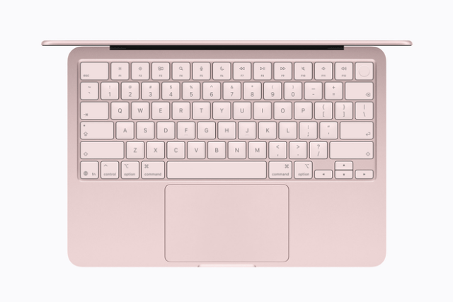 A color-matched Magic Keyboard provides a comfortable, precise typing experience, while a new Multi-Touch trackpad lets users click, scroll, swipe, and pinch anywhere on its surface. A color-matched Magic Keyboard provides a comfortable, precise typing experience, while a new Multi-Touch trackpad lets users click, scroll, swipe, and pinch anywhere on its surface.