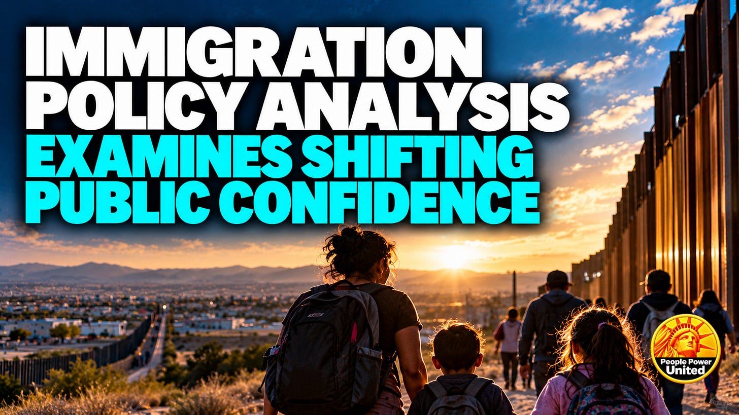 Immigration policy analysis examines shifting public confidence. Immigration policy analysis examines shifting public confidence.