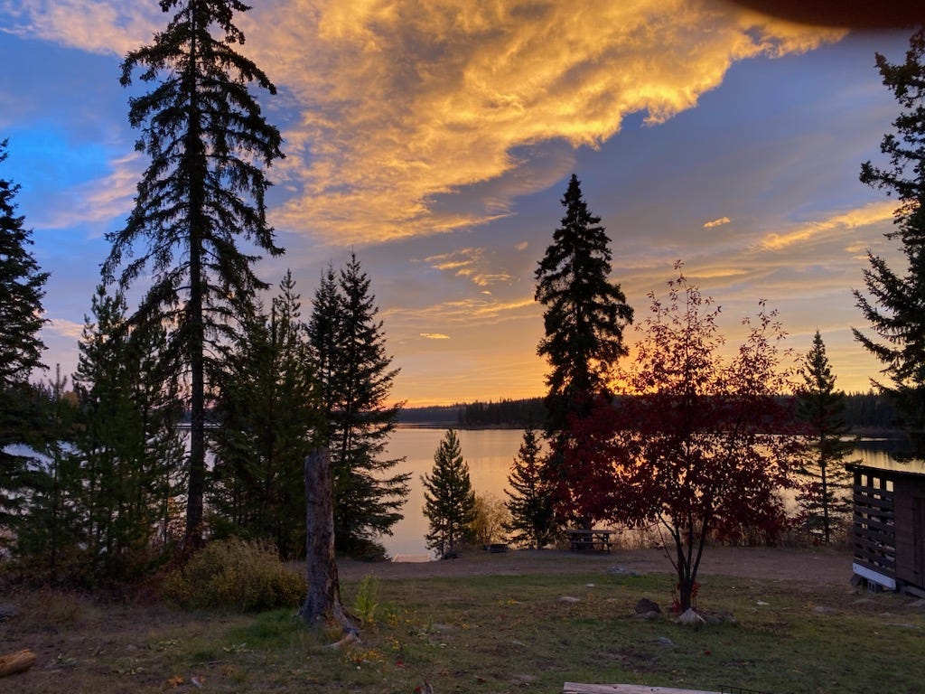 The Lake just before sunset