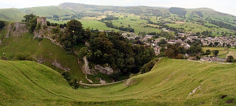 Image credits: Photograph by Mike Peel (www.mikepeel.net)., CC BY-SA 4.0, https://commons.wikimedia.org/w/index.php?curid=13509487, By Darren Copley from Sheffield - Peveril Castle, Castleton, CC BY 2.0, https://commons.wikimedia.org/w/index.php?curid=8748969, By Steven Newton - Peveril Castle, Castleton, CC BY 2.0, https://commons.wikimedia.org/w/index.php?curid=8748989, By Mick Knapton at the English-language Wikipedia, CC BY-SA 3.0, https://commons.wikimedia.org/w/index.php?curid=15899264, https://www.english-heritage.org.uk/visit/places/peveril-castle/