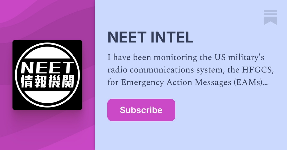 NEET INTEL | Substack