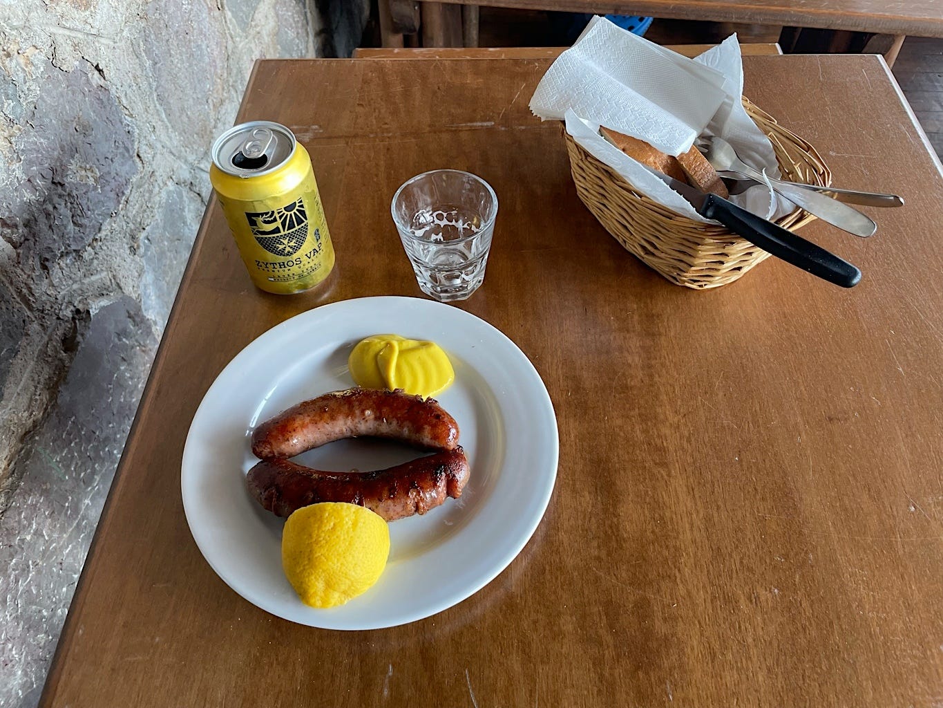 The most delicious snack ever, including the beer, which I almost never drink!