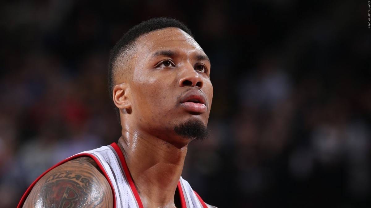 Damian Lillard works out some steph curry anger with all star snub 2016 images Damian Lillard works out some steph curry anger with all star snub 2016 images