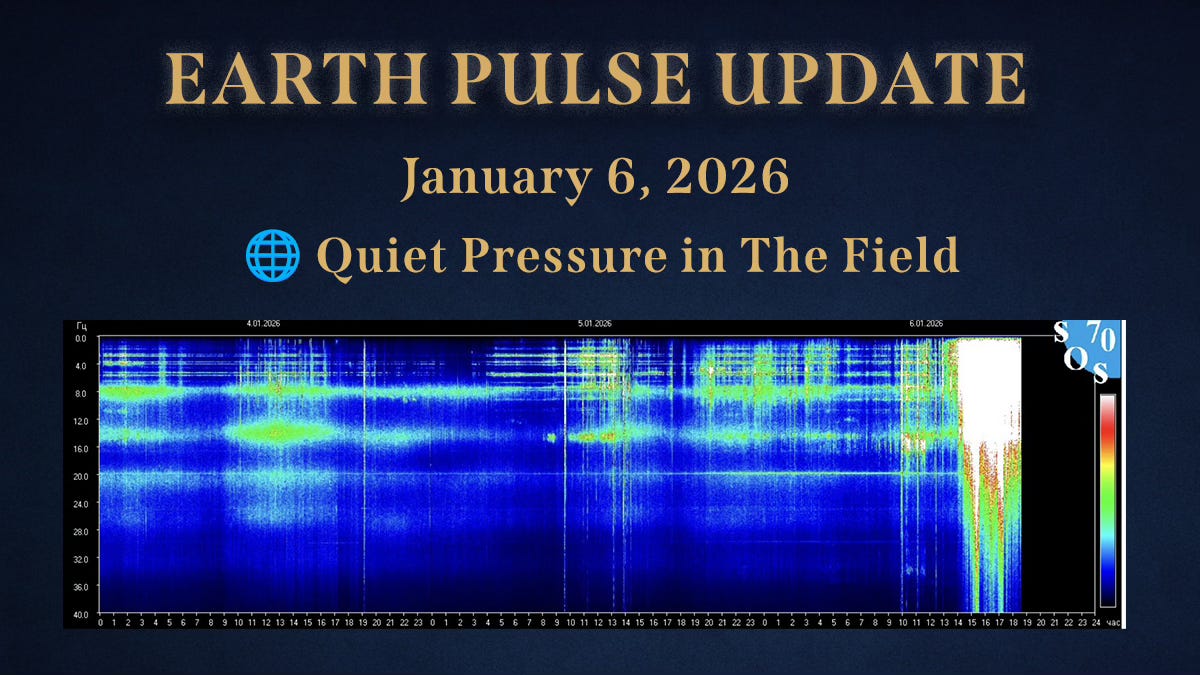 ⚡Earth Pulse Update - Jan 6 | Quiet Pressure in the Field 🌒