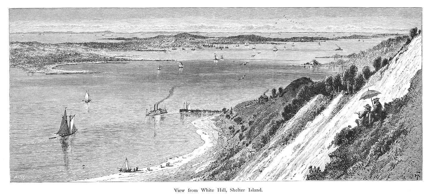 Engraving of Shelter Island 1872