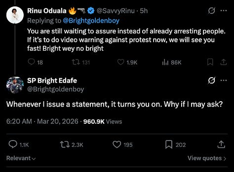 Bright Edafe, Delta State Police Public Relations Officer