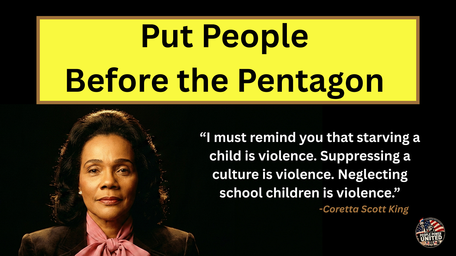  Put People Before the Pentagon: Support the Slash the Pentagon Act