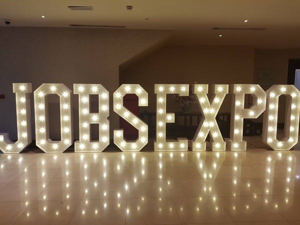Entrance into Job Expo Entrance into Job Expo